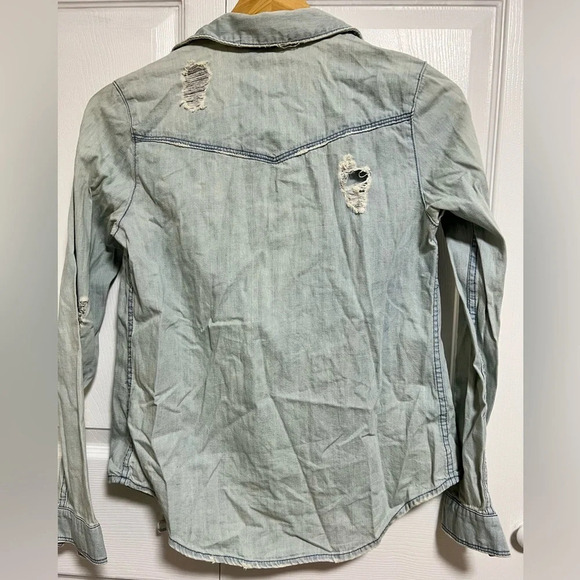 H&M Denim shirt Size 2 - Picture 6 of 7